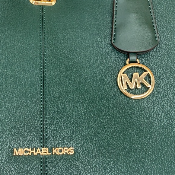 MICHAEL KORS PENELOPE LARGE TOP HANDLE RASING GREEN MULTI COLOR - Picture 14 of 15